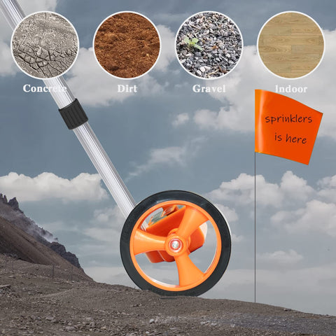 Zozen measuring wheel uses TPR tires for grip on varied surfaces