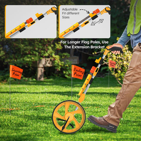 Zozen wheel with bright yellow display for easy reading in any light.