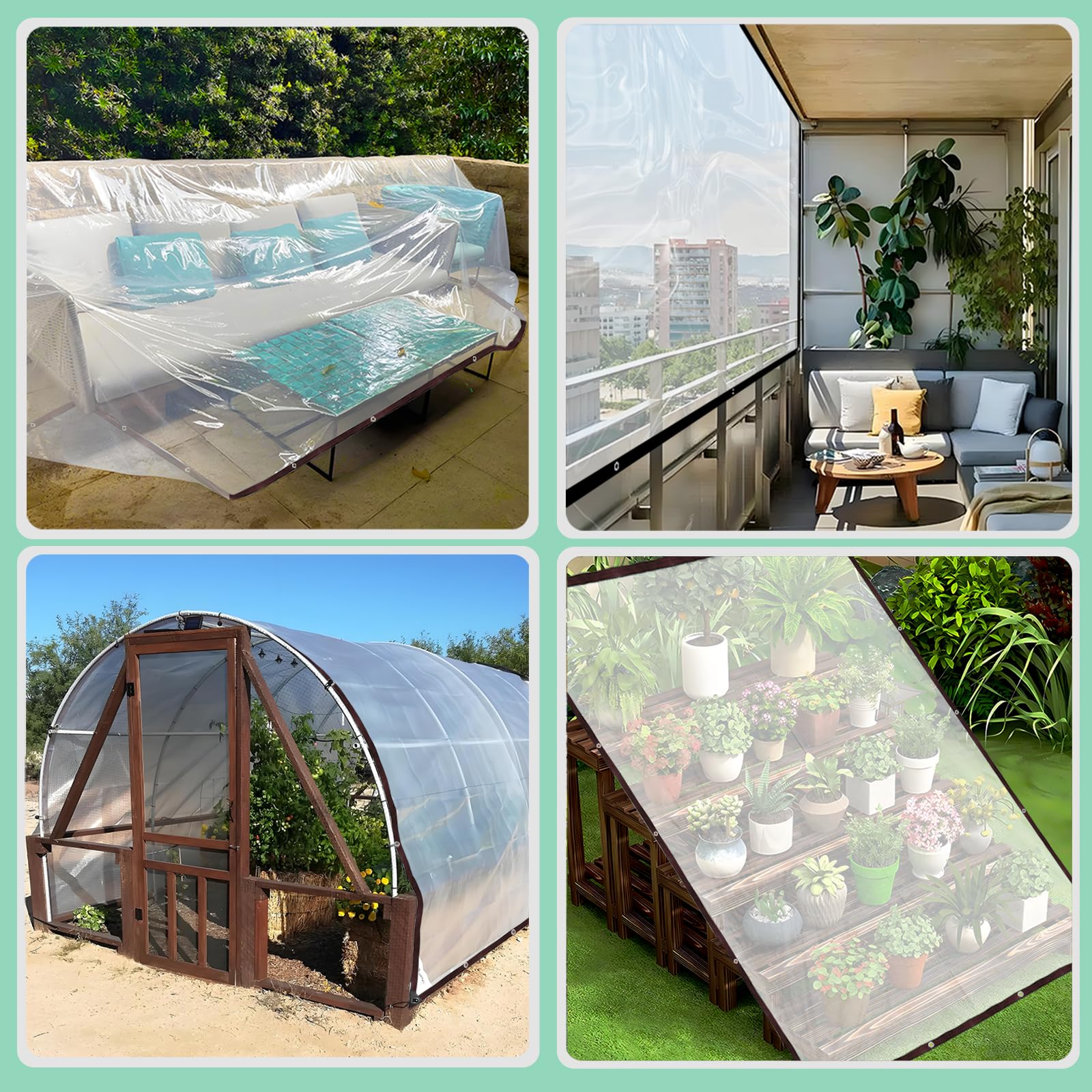 ZOZIJIU Truck or equipment tarp keeps items dry