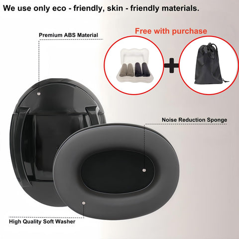 ZOZZGO earmuffs with air vents reduce pressure while sleeping