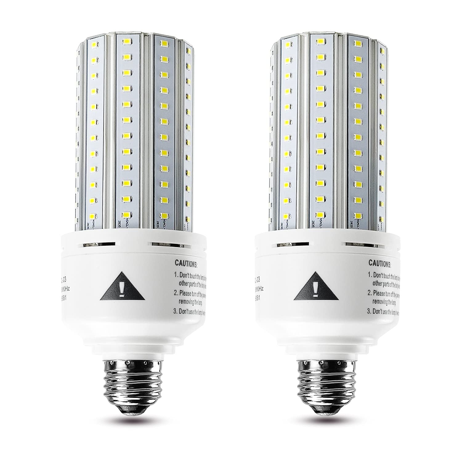 ZP 2-pack LED bulb 5000K instant brightness for indoor and outdoor spaces.