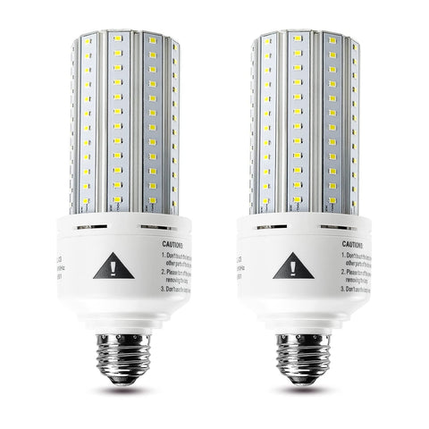 ZP 2-pack LED bulb 5000K instant brightness for indoor and outdoor spaces.