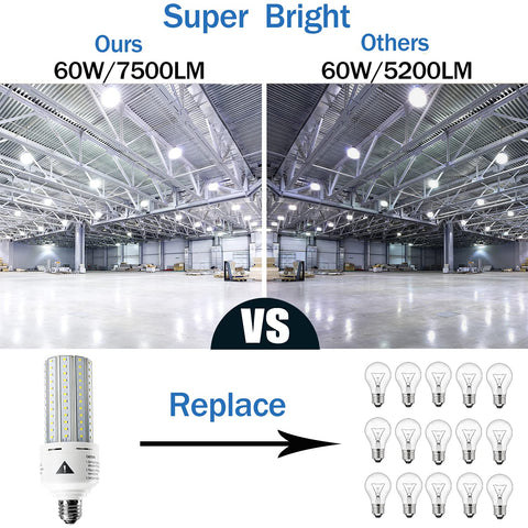 ZP energy-saving 60W-equivalent bulb reduces electricity use.