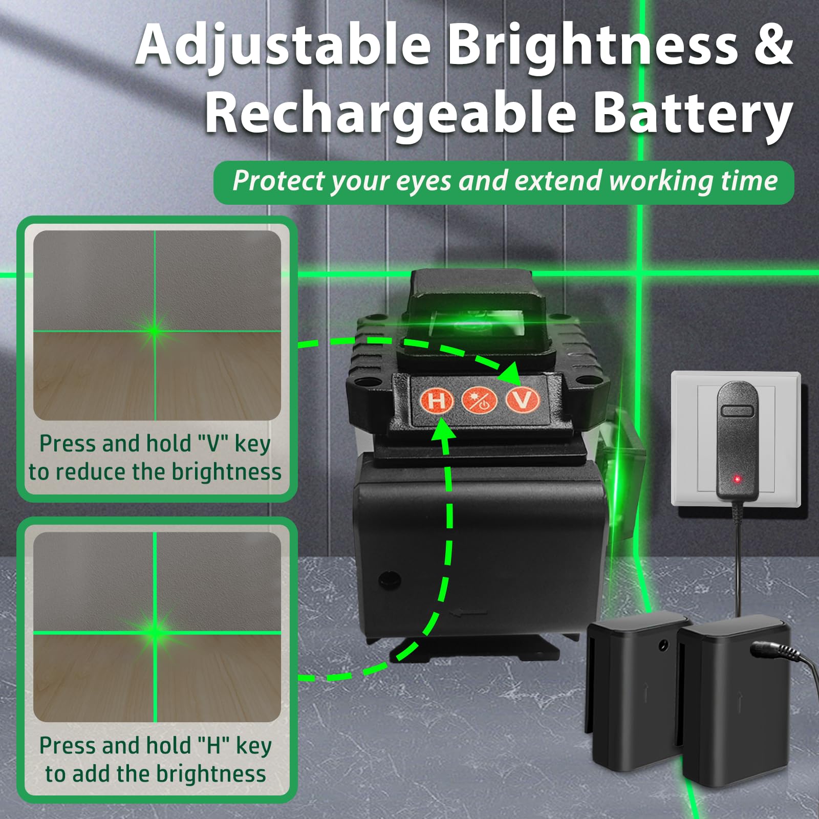 ZPD Laser Level 360-degree coverage for complete room leveling