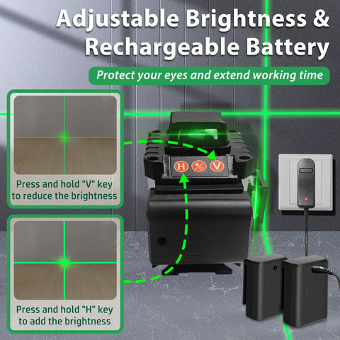 ZPD Laser Level 360-degree coverage for complete room leveling