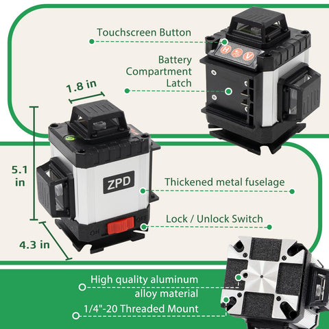ZPD Laser Level on-site use illustrating quick setup for professionals
