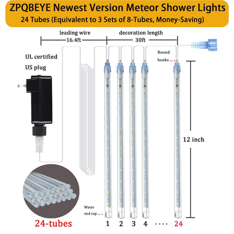 ZPQBEYE outdoor Christmas lights weatherproof and reliable for year-round use