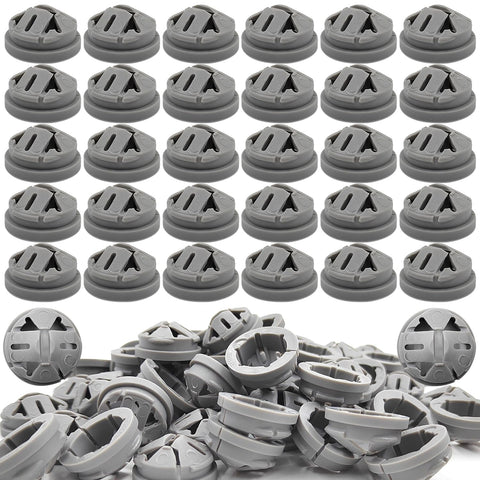 ZPSNDP 120-pack push-in connectors in gray nylon for easy wiring.