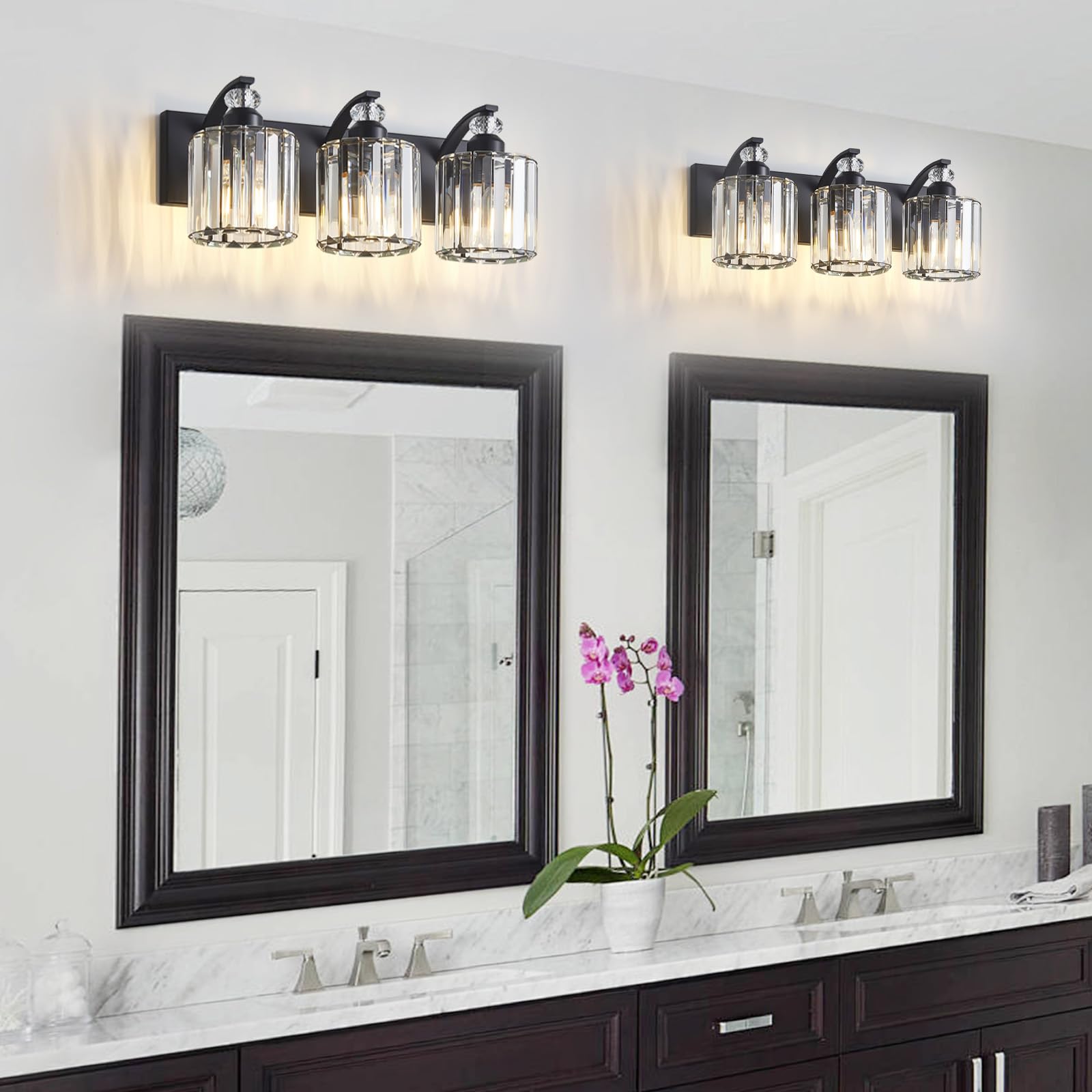 Zqoyn black finish vanity light pairs well with contemporary decor