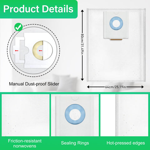 ZQZiQi integrated flap for clean disposal and dust containment.