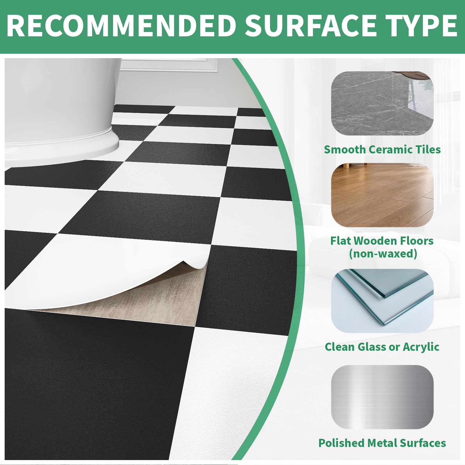 ZRJT floor stickers allow quick replacement for a fresh look.