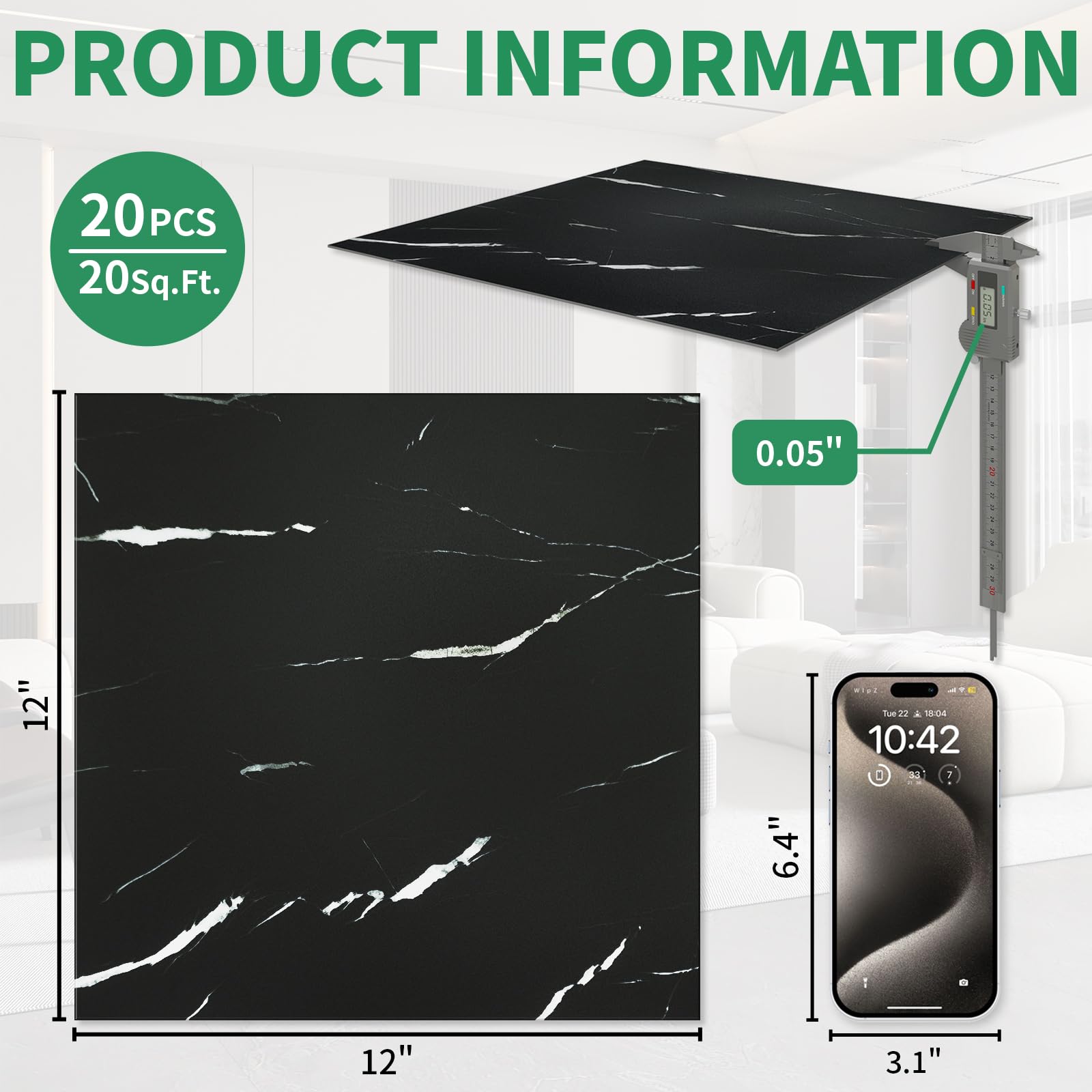 ZRJT Kitchen area with tiles showcasing spill resistance and easy cleaning