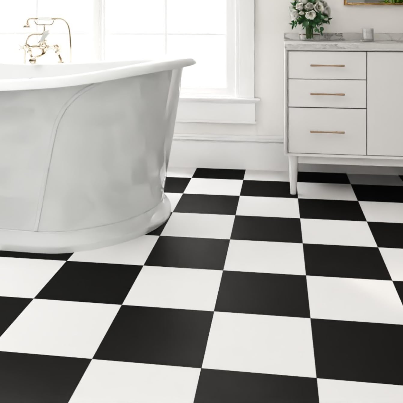 ZRJT non-slip finish enhances safety on kitchen and laundry floors.