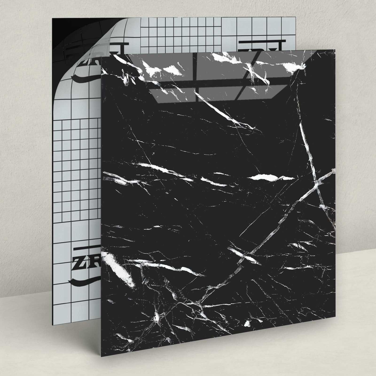 ZRJT floor tile in bathroom corner demonstrating non-slip durability.