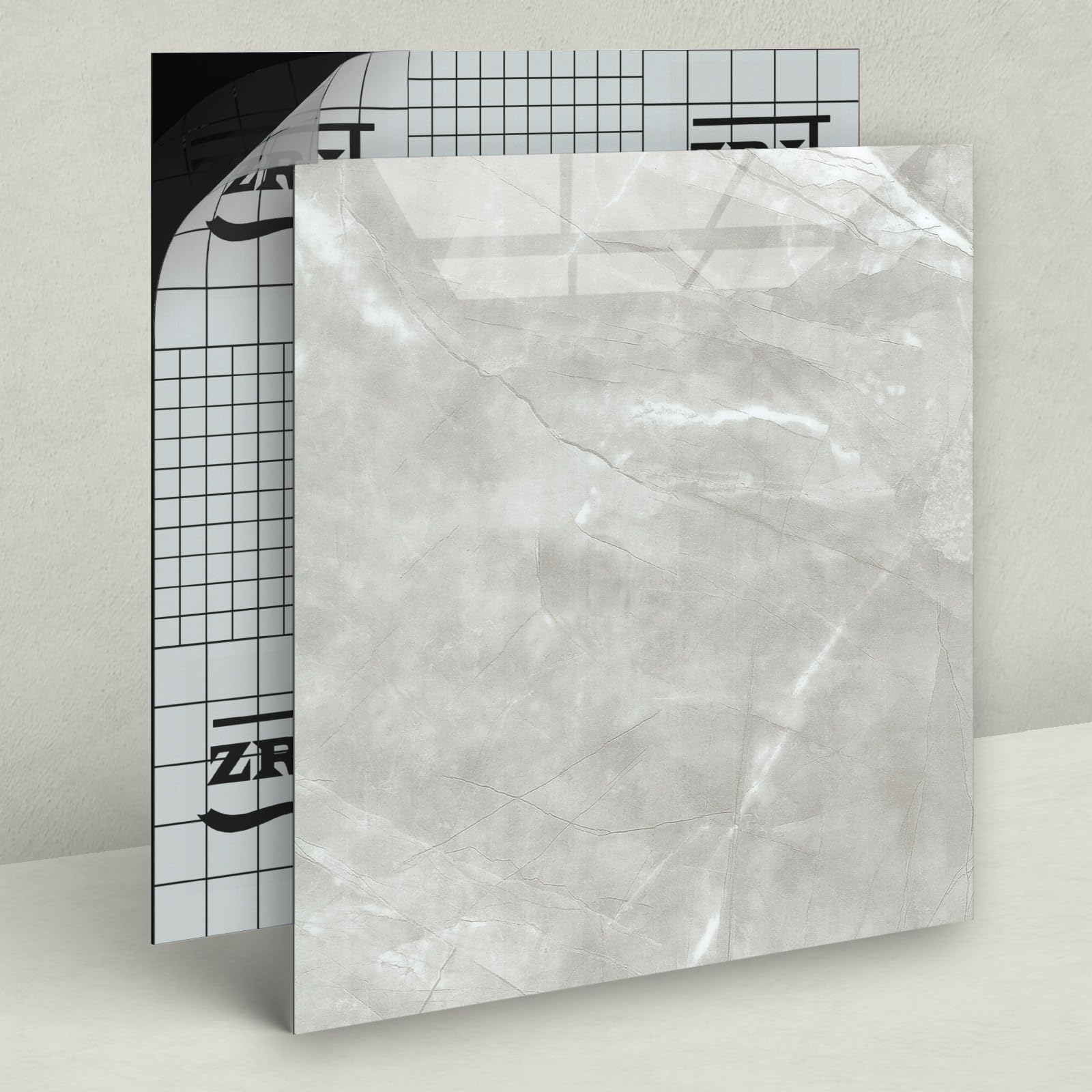 ZRJT tile backing and self-adhesive layer enables simple installation.