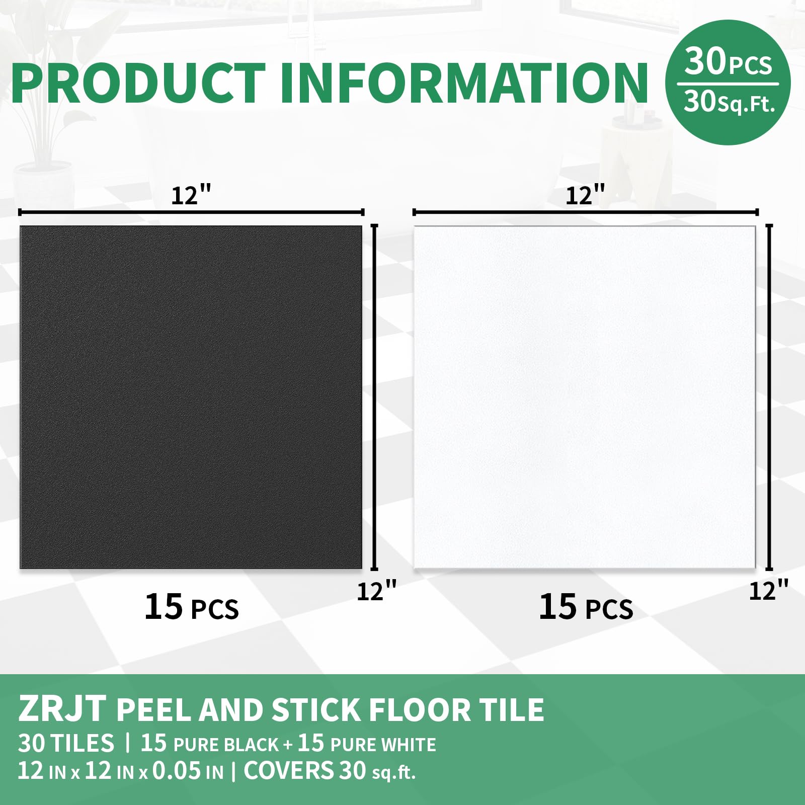 ZRJT waterproof surface protects kitchens and baths from spills.