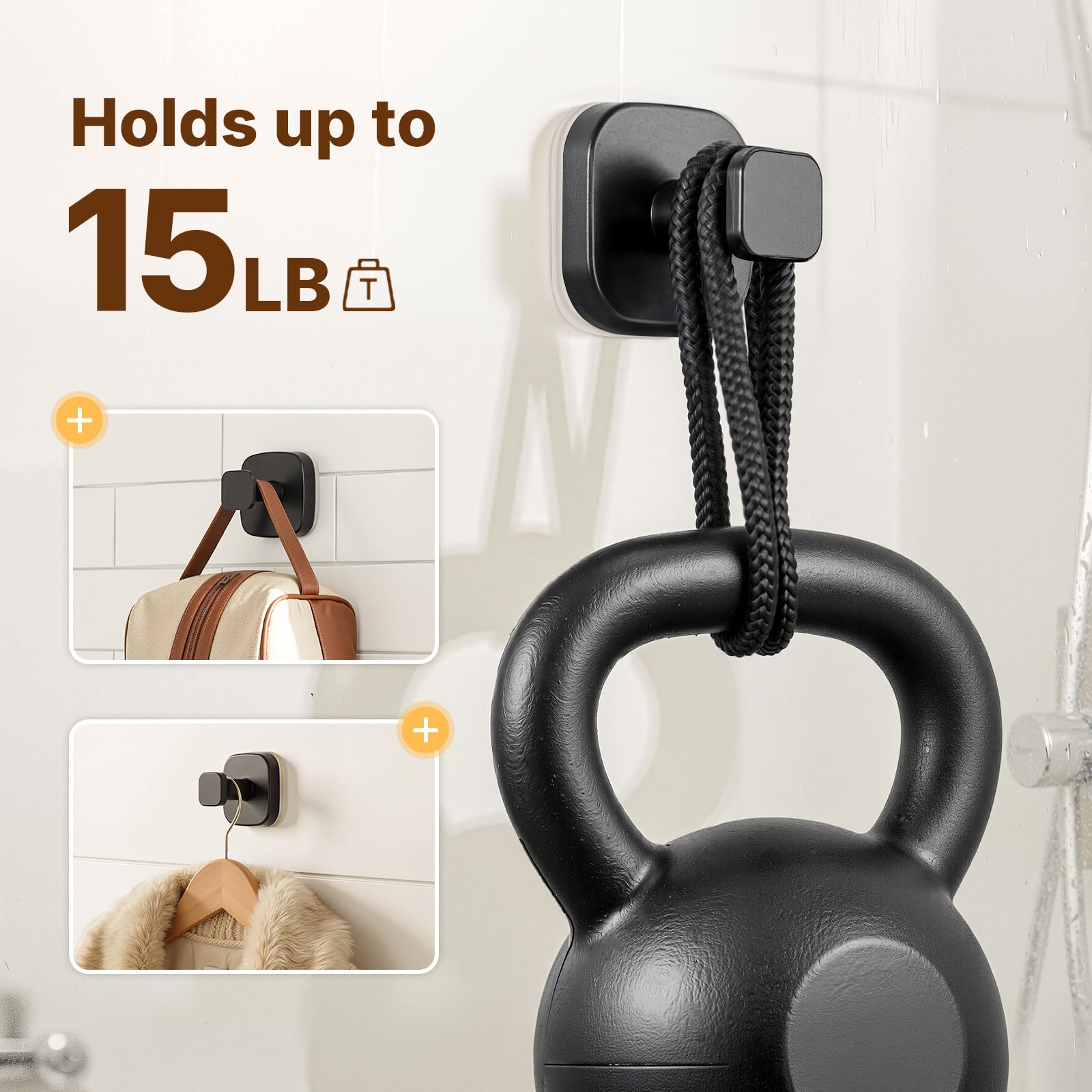 Zrpot bathroom hooks work on glass, mirrors, and glossy tiles without damage