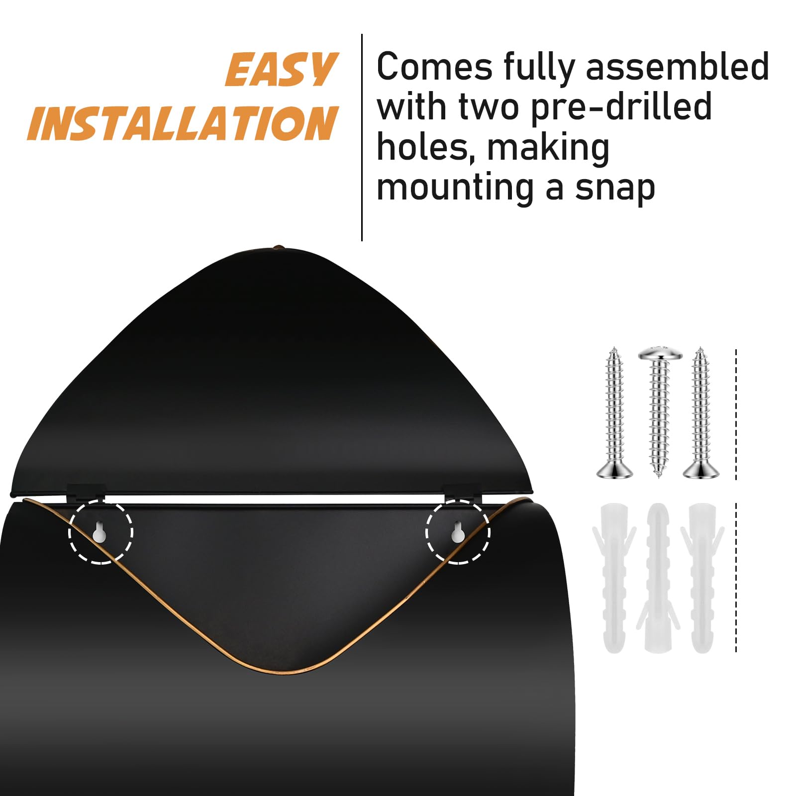 ZSHAWN sleek black design fits homes, apartments, condos, and offices with style.