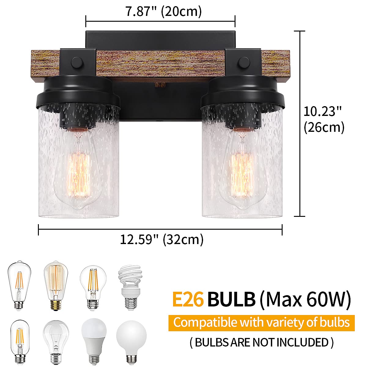 ZSMIHDOH fixture compatible with E26 bulbs for flexible brightness