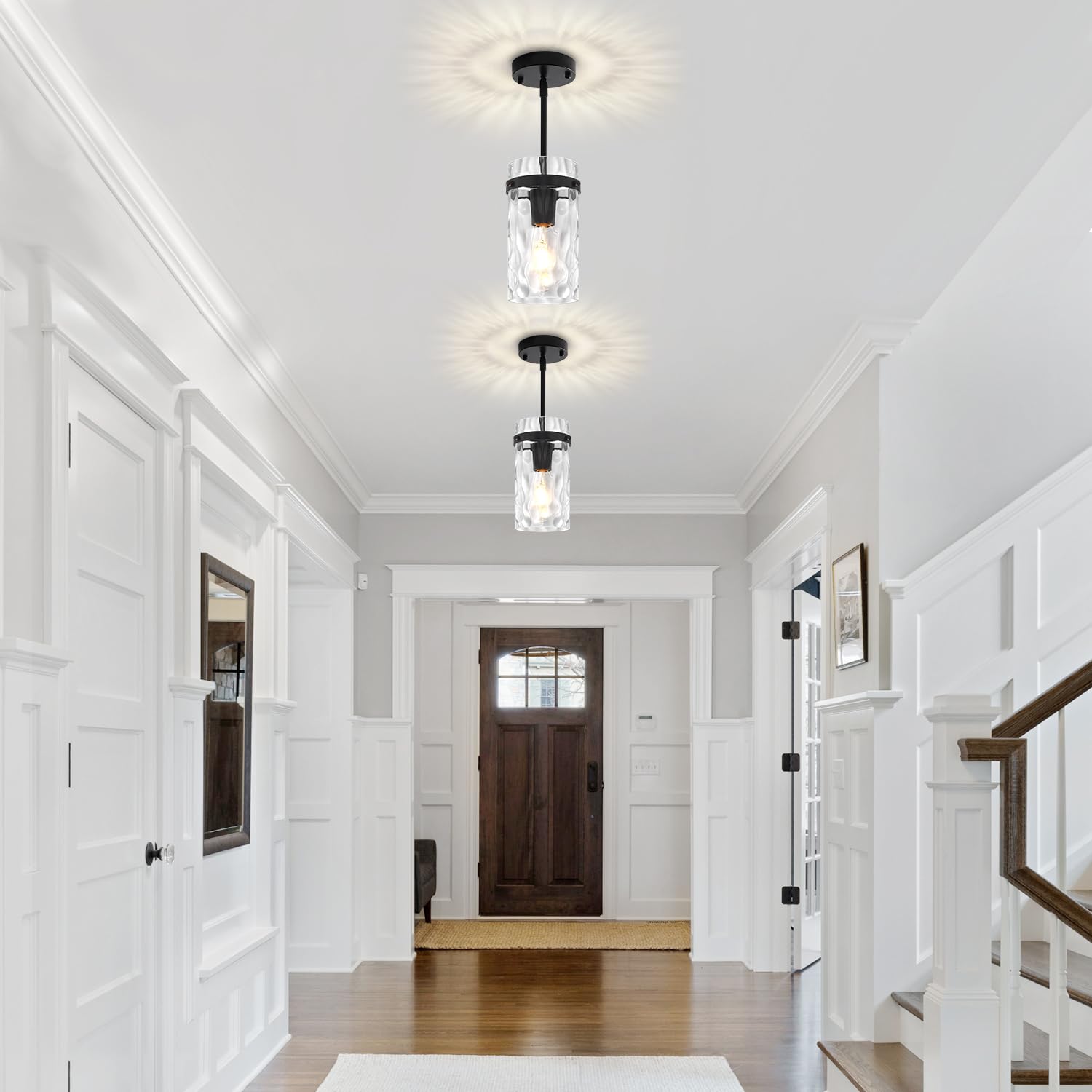 ZSMIHDOH modern metal finish pendant complements many interiors
