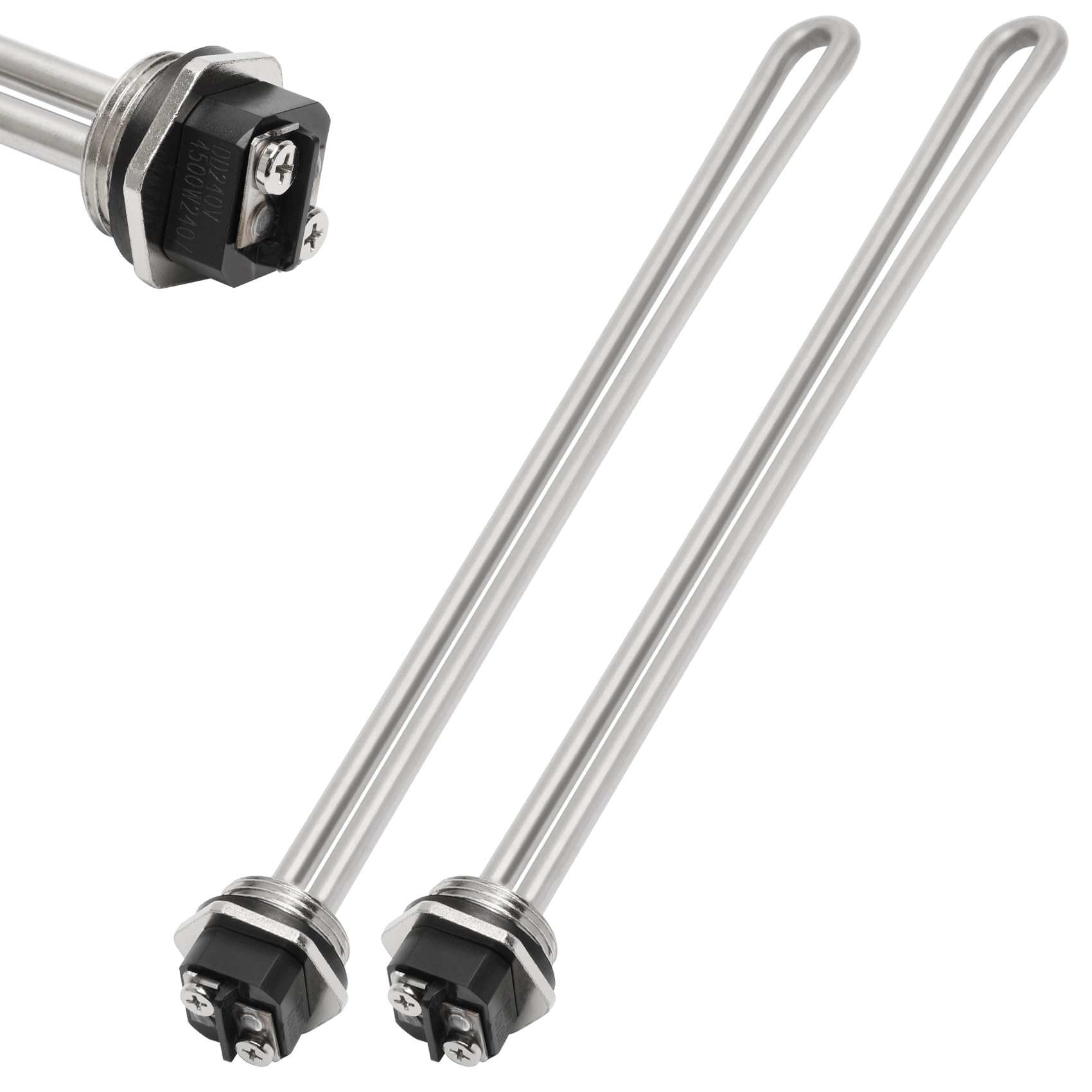 ZSUCC 4500W 240V two-pack water heater elements compatible with AO Smith.