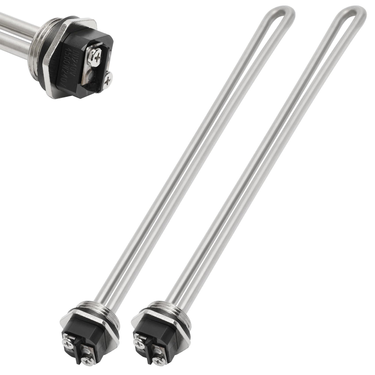 ZSUCC 4500W 240V two-pack water heater elements compatible with AO Smith.