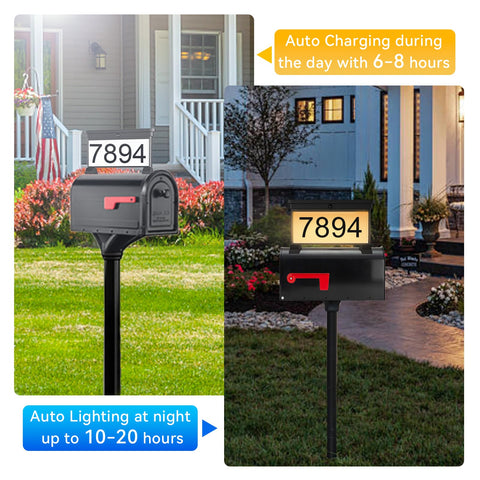 ZSYIQIXI easy-install house number plaque attaches without wiring for fast setup.