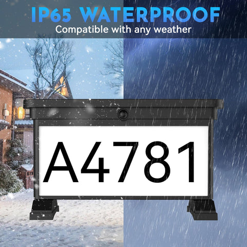 ZSYIQIXI no-wiring-address plaque offers flexible placement on walls or gates.