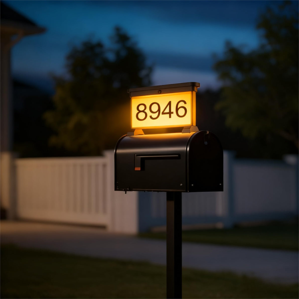 ZSYIQIXI solar house numbers illuminate your address for safer night-time visibility.