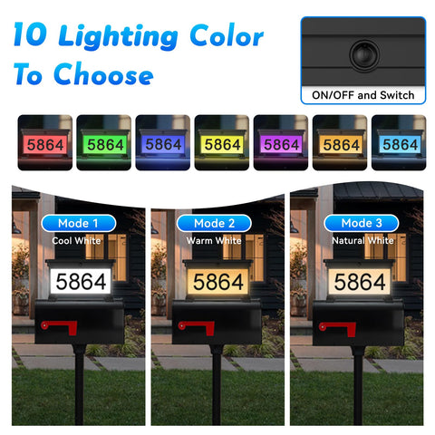 ZSYIQIXI weatherproof address sign withstands rain and cold for year-round use.