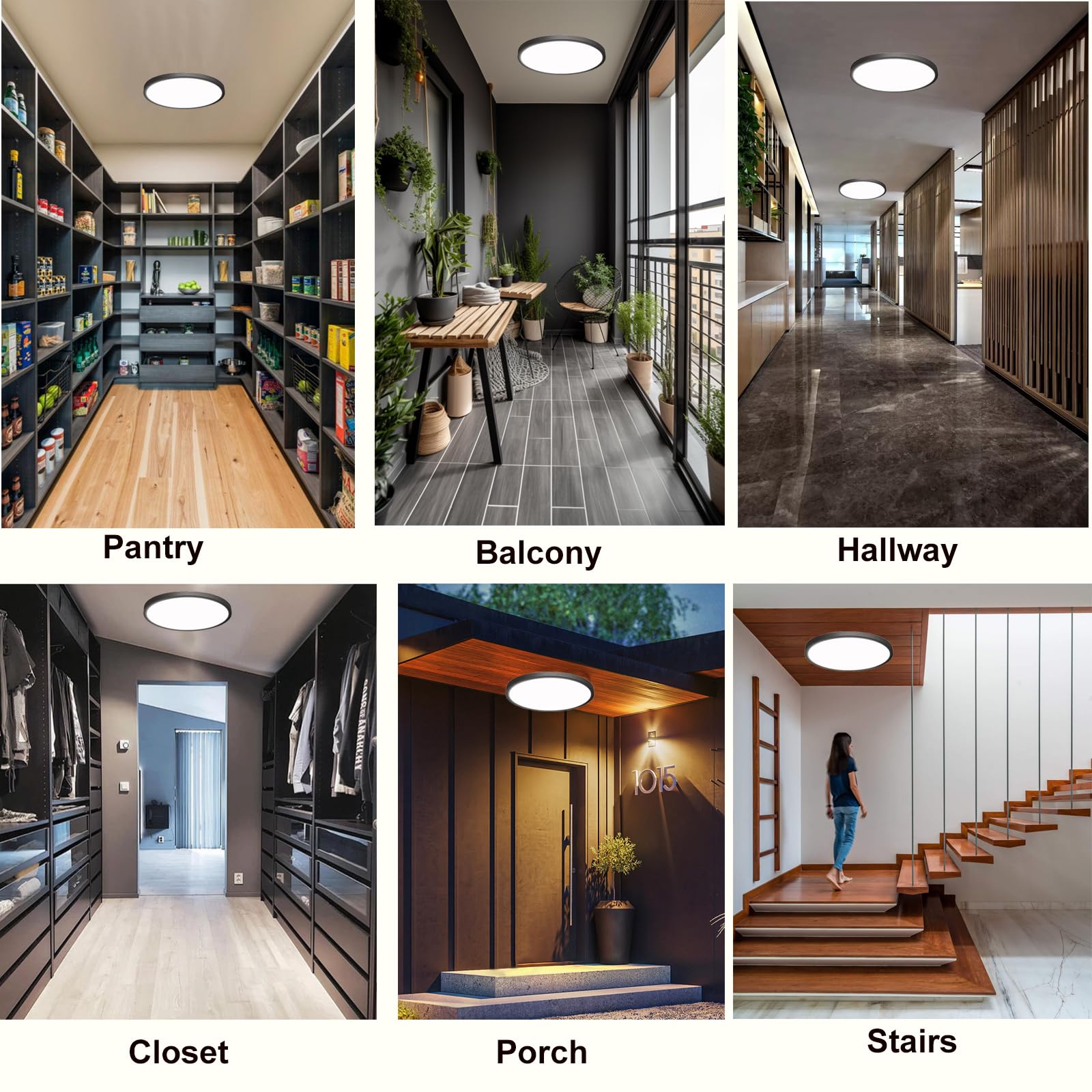 Easy installation with universal base for quick ceiling mounting by ZSYUBO