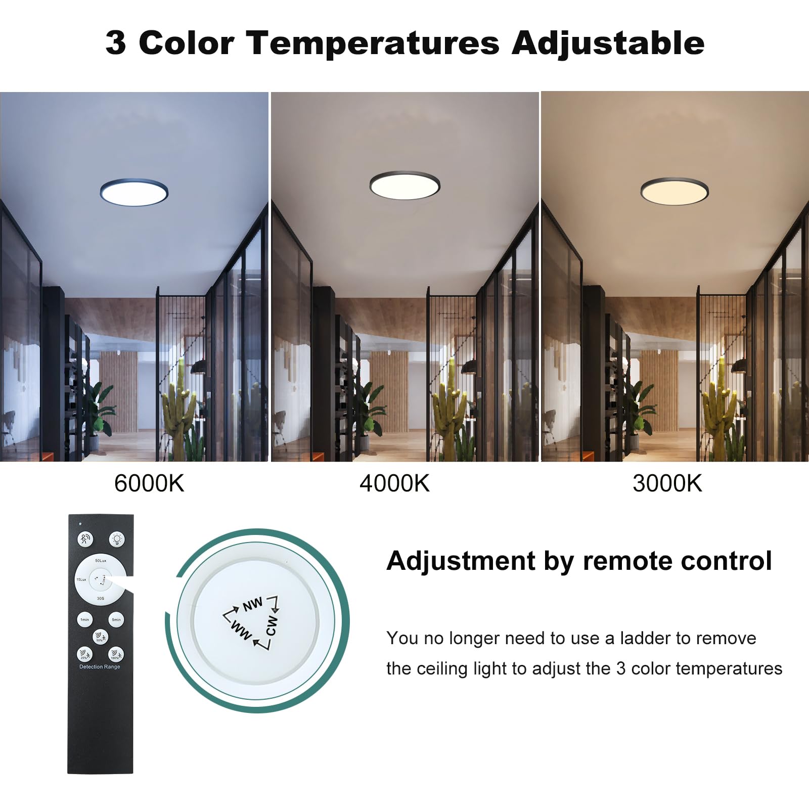 Indoor wired ZSYUBO ceiling light installed in a room