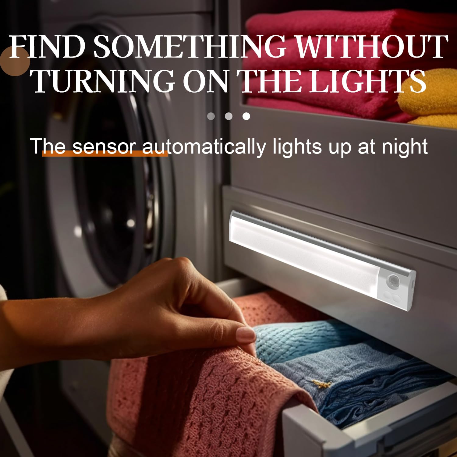ZSYZDL magnetic installation light bar mounts easily under cabinets