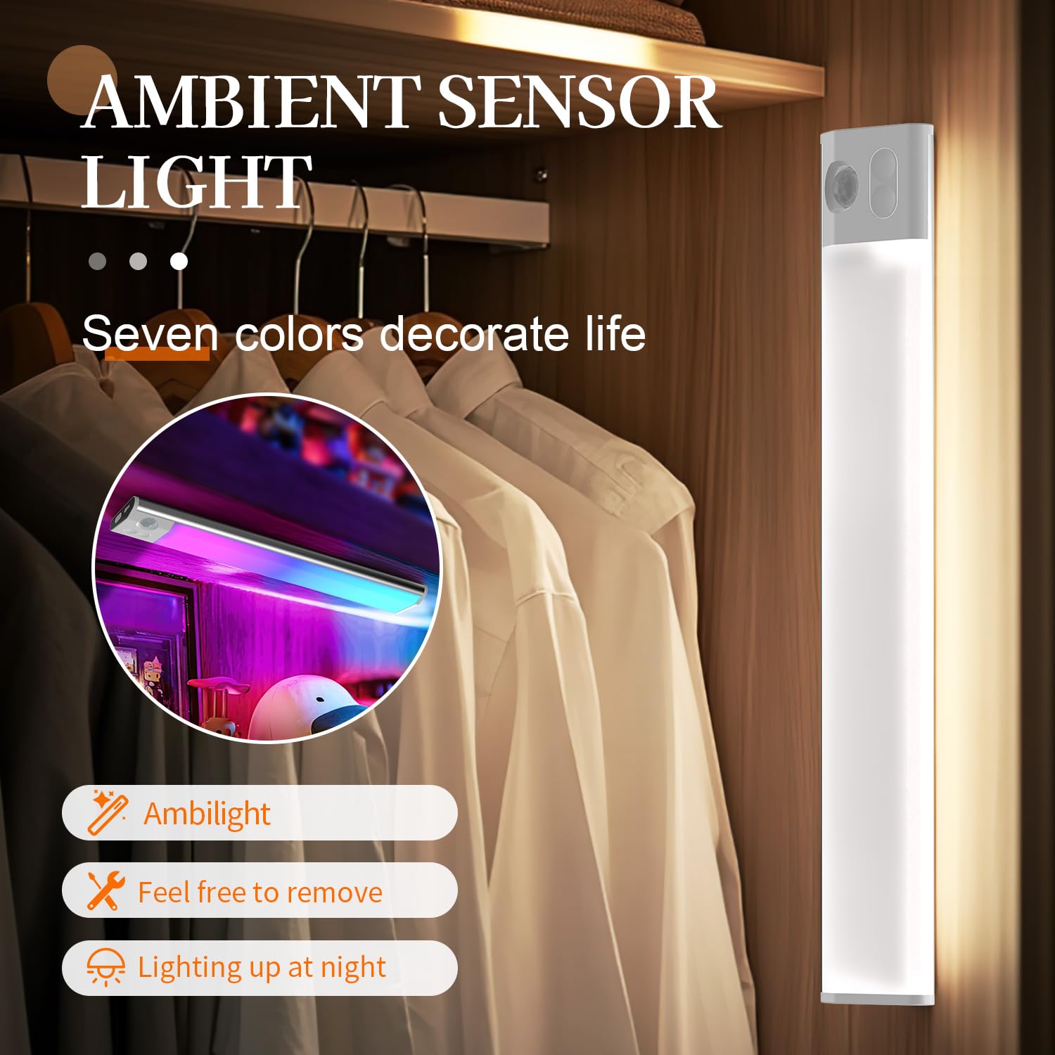 ZSYZDL night light in seven-color ambient mode for mood lighting