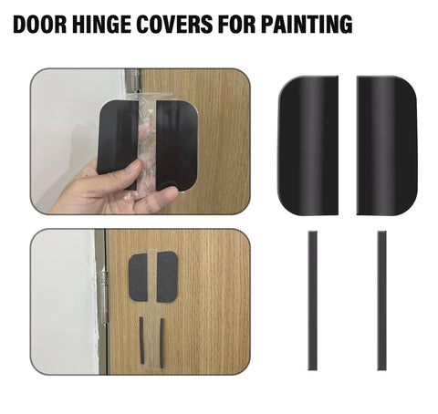ZTTM easy-cleanup masking keeps paint off hinges.