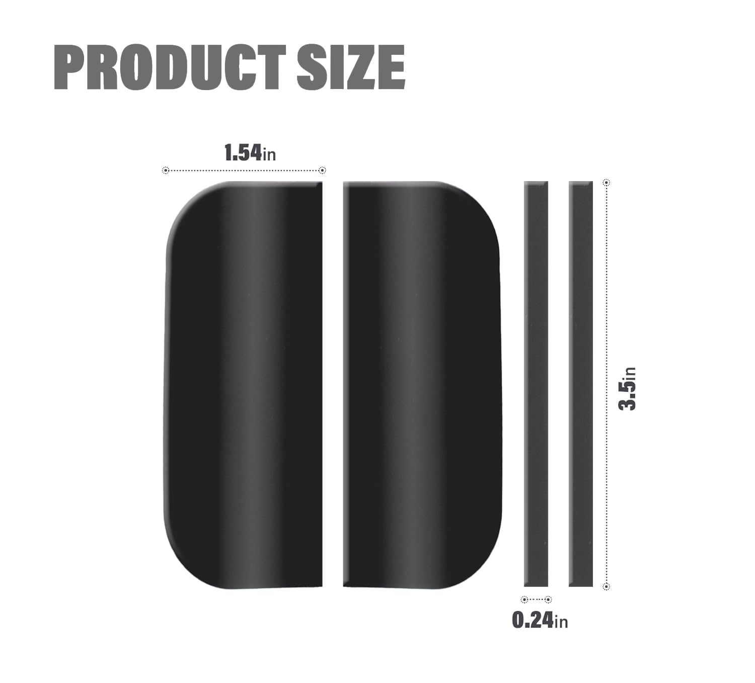 ZTTM magnetic hinge shields front cover protects hinge area.