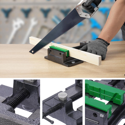 ZTUKOMN heavy-duty bench vise supports crafts and model making.