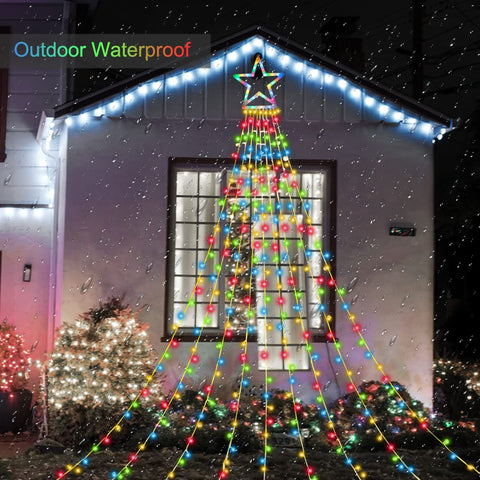ZTX outdoor decor idea for garden, roofline, and tree-lit ambiance.
