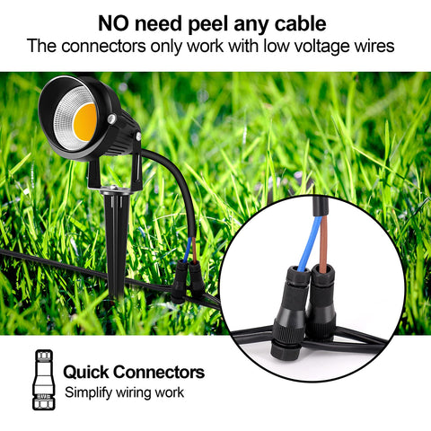 ZUCKEO aluminum body landscape light for rugged outdoor durability.