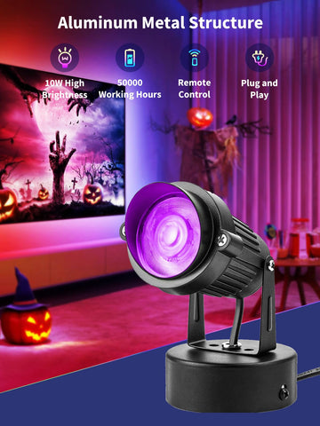 ZUCKEO LED spot lights dimmable via remote for fine color and brightness control