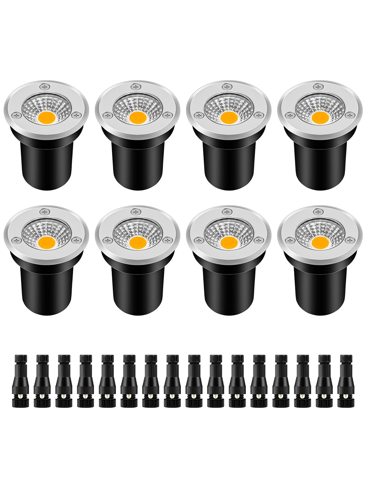 Zuckeo low-voltage buried well light in warm white for durable outdoor illumination