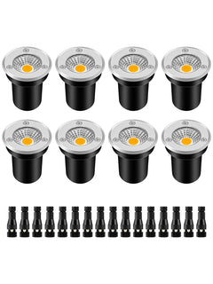 Zuckeo low-voltage buried well light in warm white for durable outdoor illumination