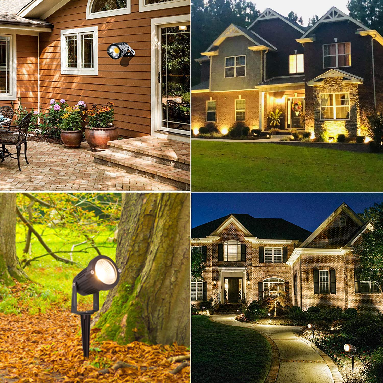 ZUCKEO patio and path illumination enhances evening outdoor spaces.
