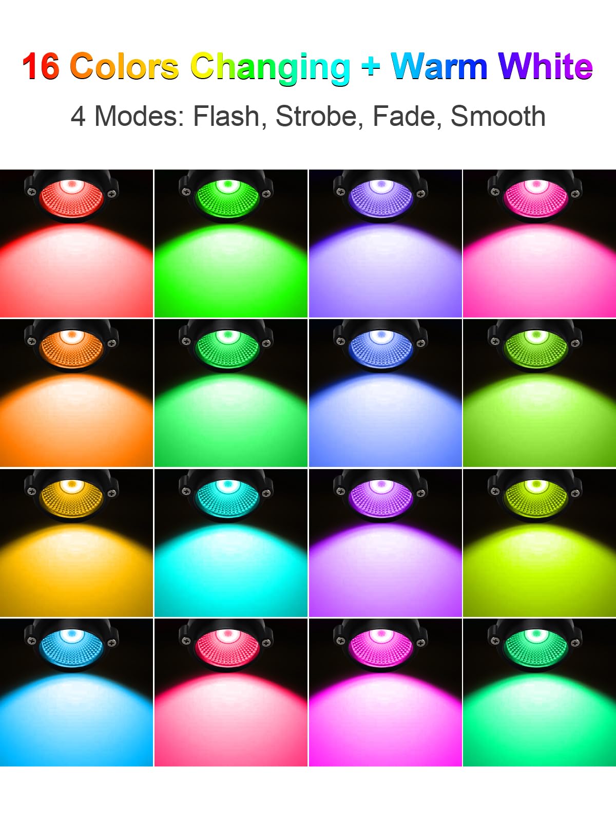 ZUCKEO warm white and RGB light option complements exterior architecture.
