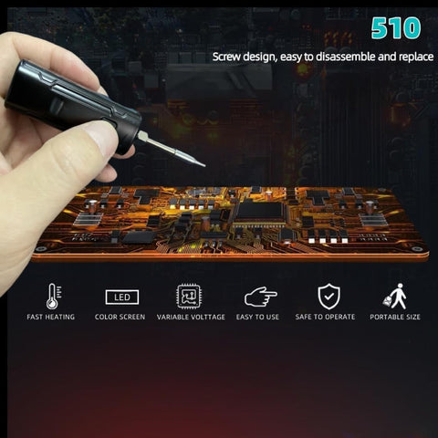 ZUGUU Mini Solder charges via USB-C for cordless field repairs