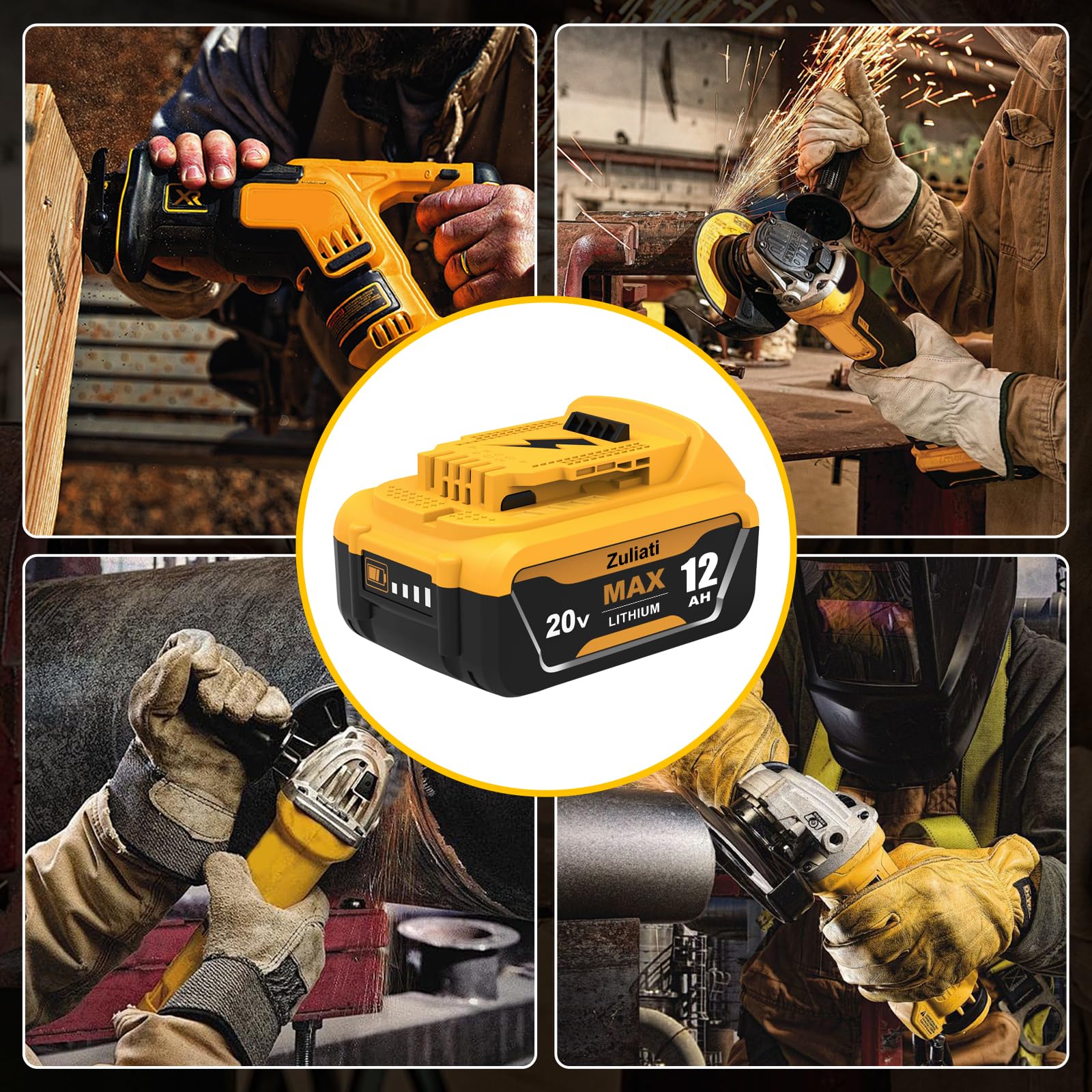 Zuliati DCB206 in-use with a power tool shows steady performance.