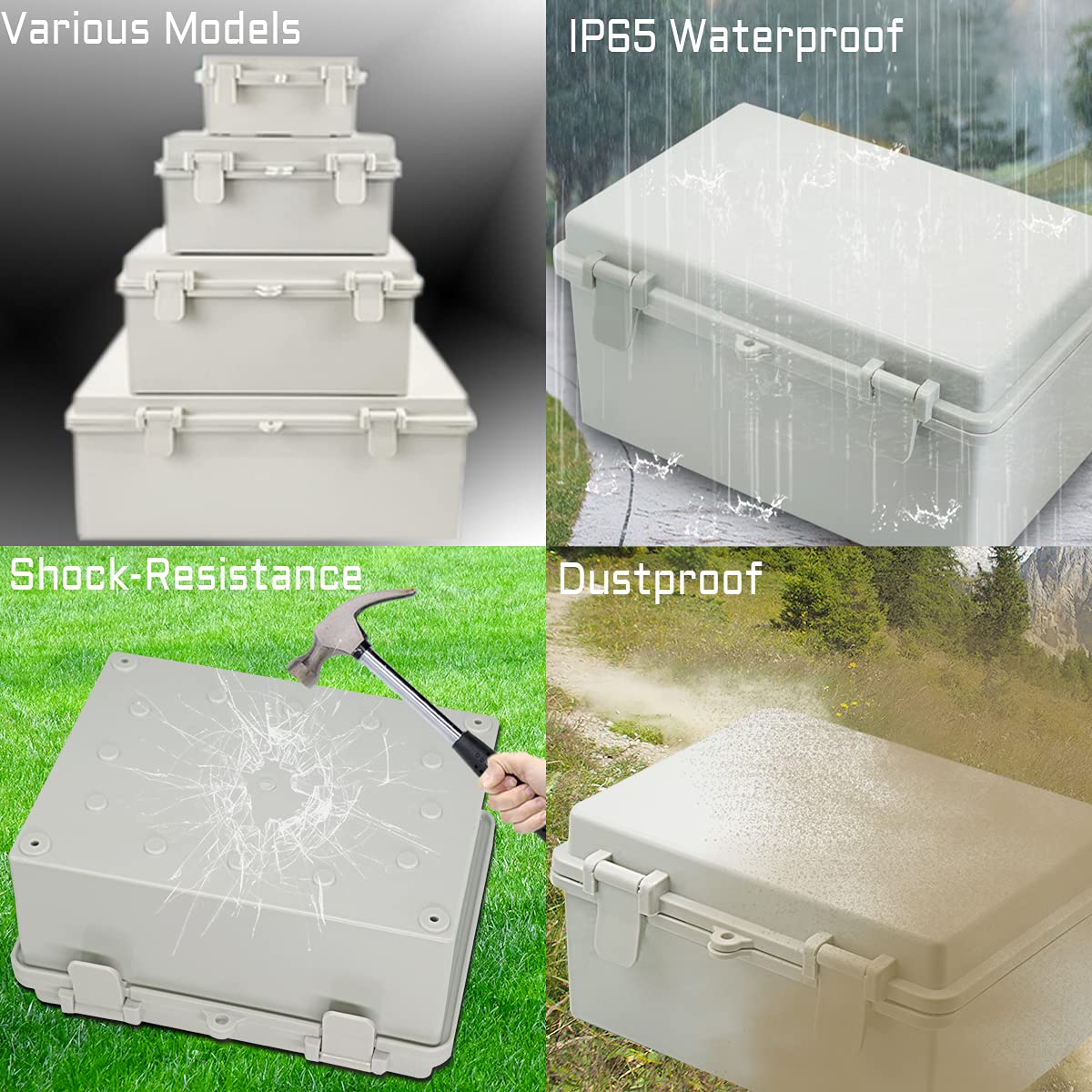 Zulkit enclosure interior mounting bosses allow flexible layouts.