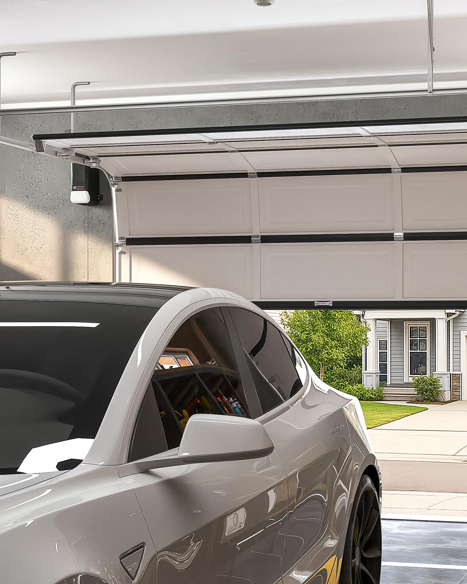 ZUMI wall-mount installation kit simplifies setup for a clean garage look.