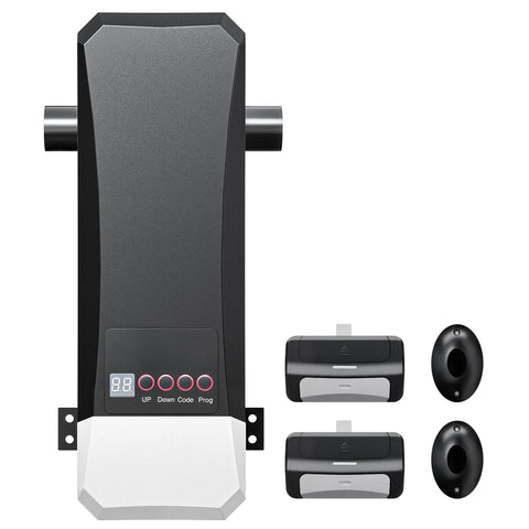 ZUMI wall-mounted garage door opener demonstrates space-saving installation for convenient access.