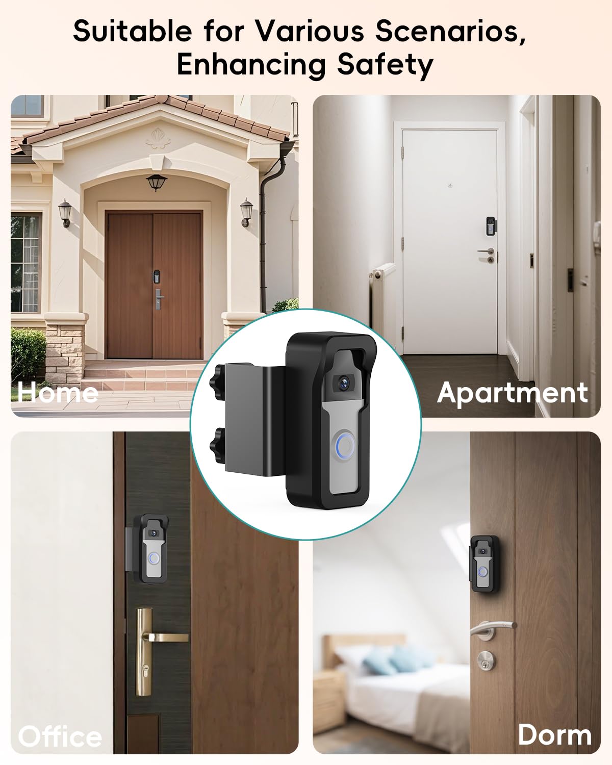 Anti-pry, tamper-proof screws deter removal from outside.